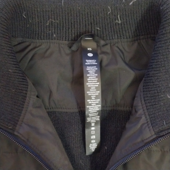 ADULT LULULEMON BLACK WATER REPELLENT FULL ZIP SWEATER NEW - Picture 6 of 8